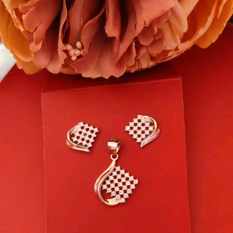 Elegant CZ Pendant Set 